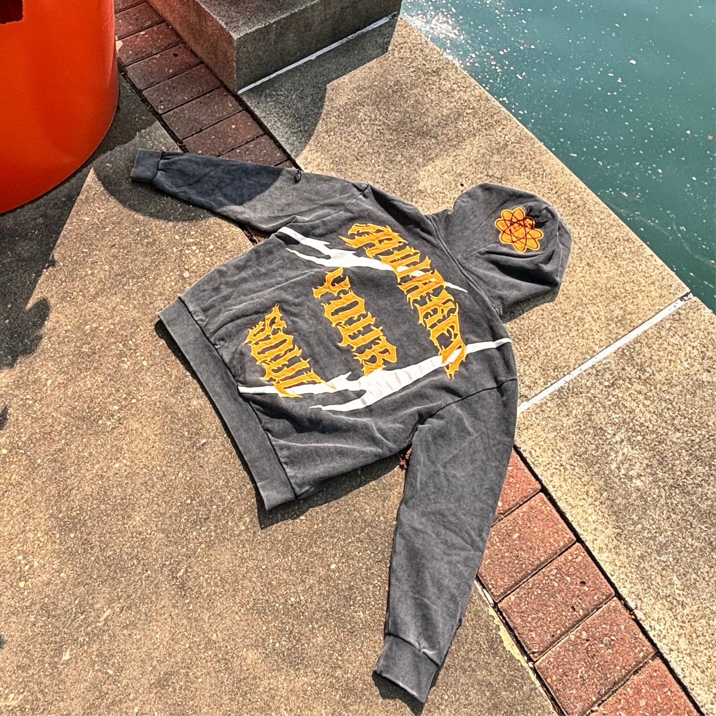 Reborn Distressed Acid Washed Hoodie